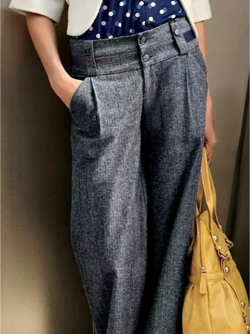 Anthropology Herringbone Trousers by Idra